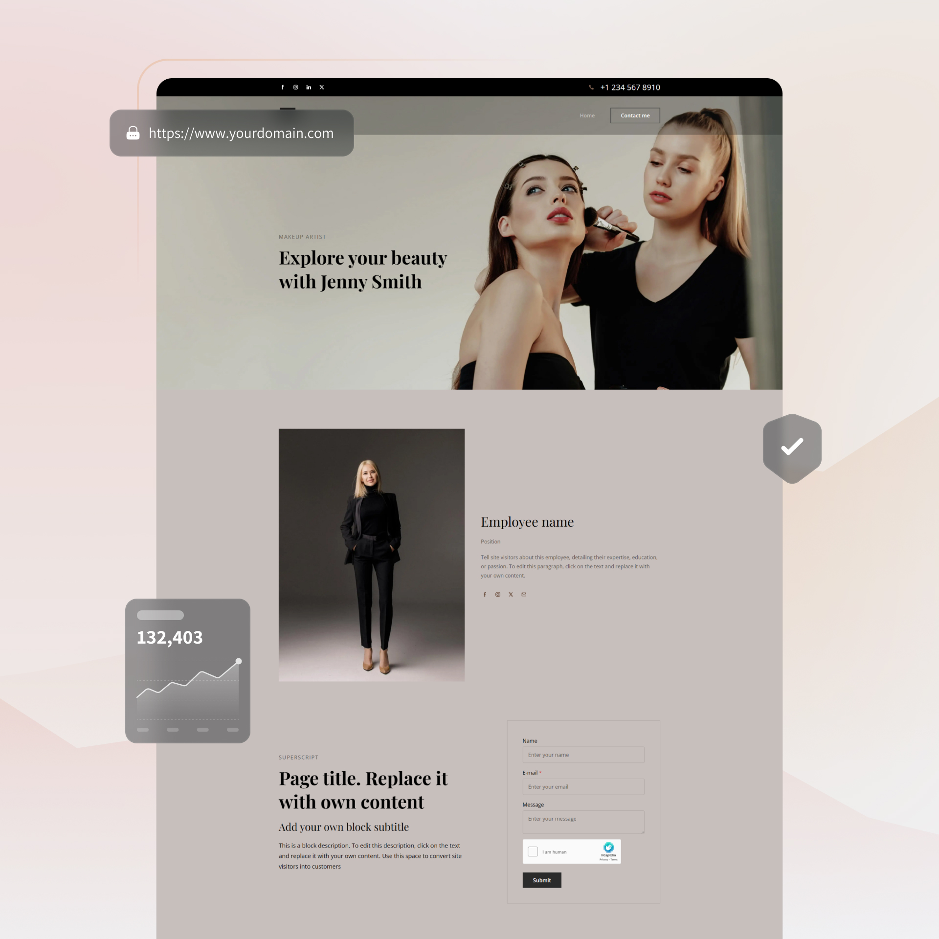 website builder for Makeup artists