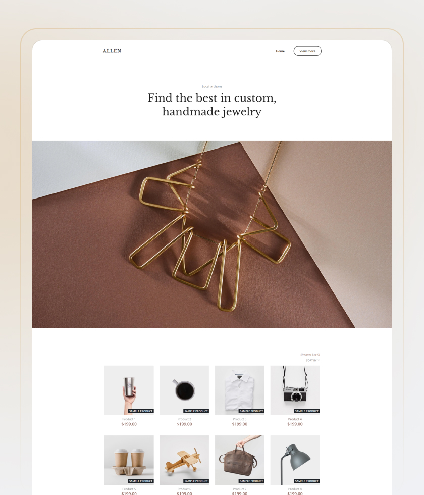 Jewelry Website Template 3