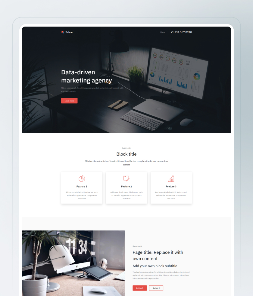 Digital Marketing Agency Website Template 1