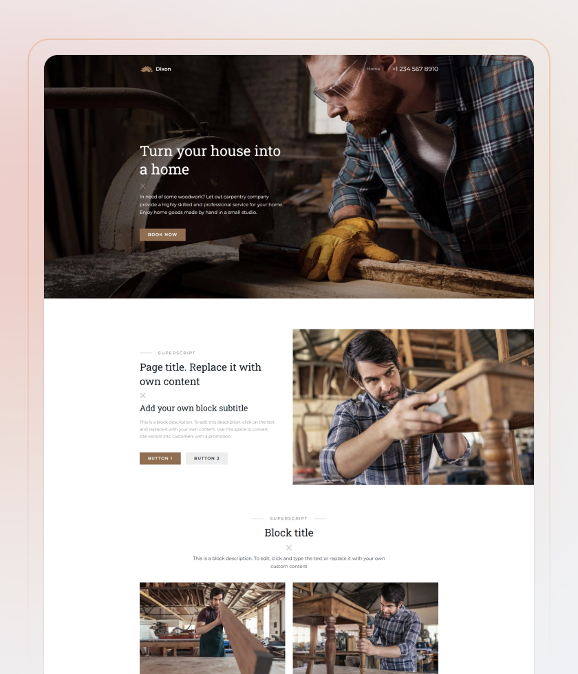 Handwerker-Website-Vorlage 7