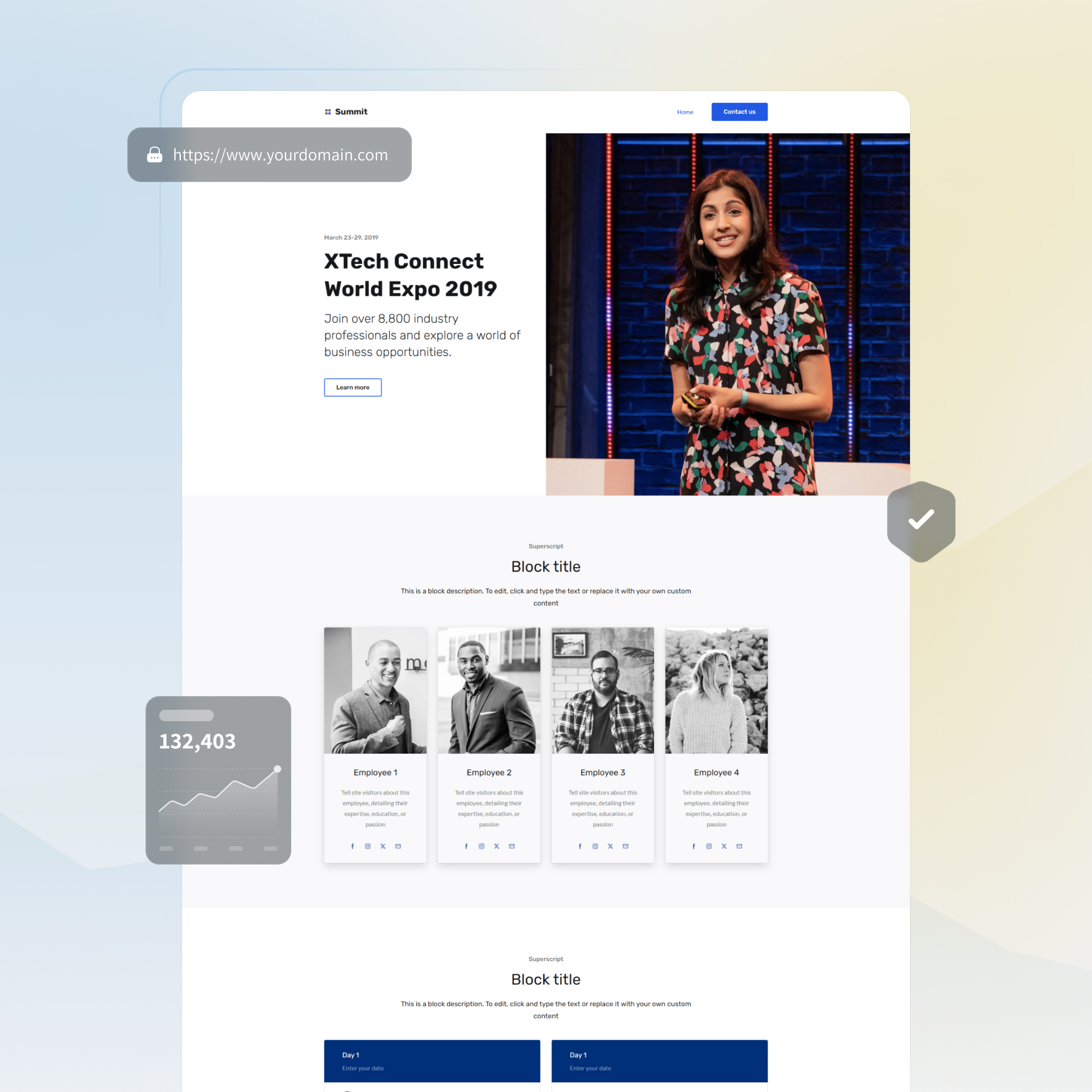 conference website builder