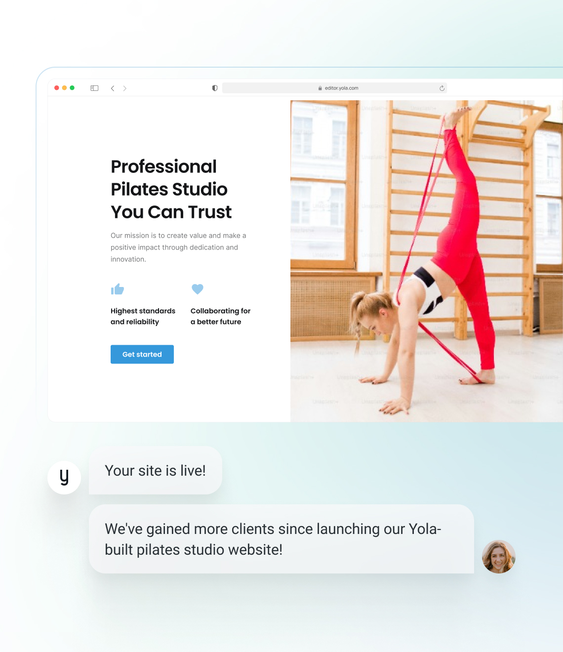 How to make a pilates studio website