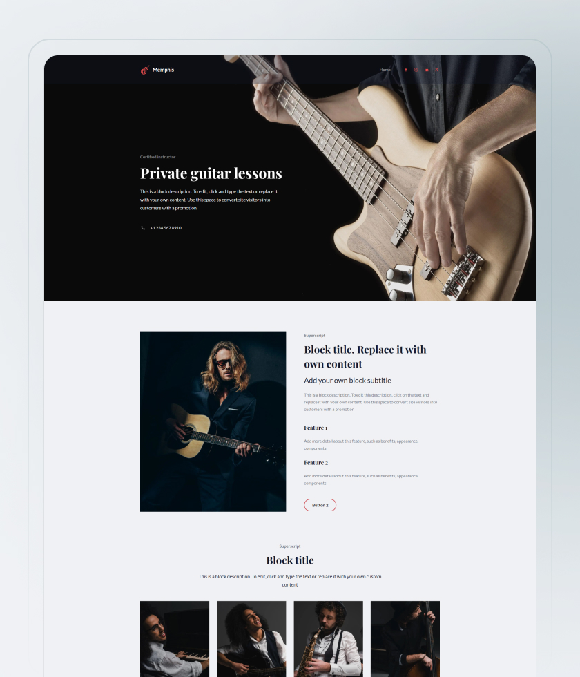 Coaching Website Template 3