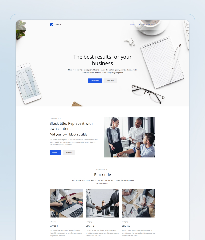 Accounting Website Template 5