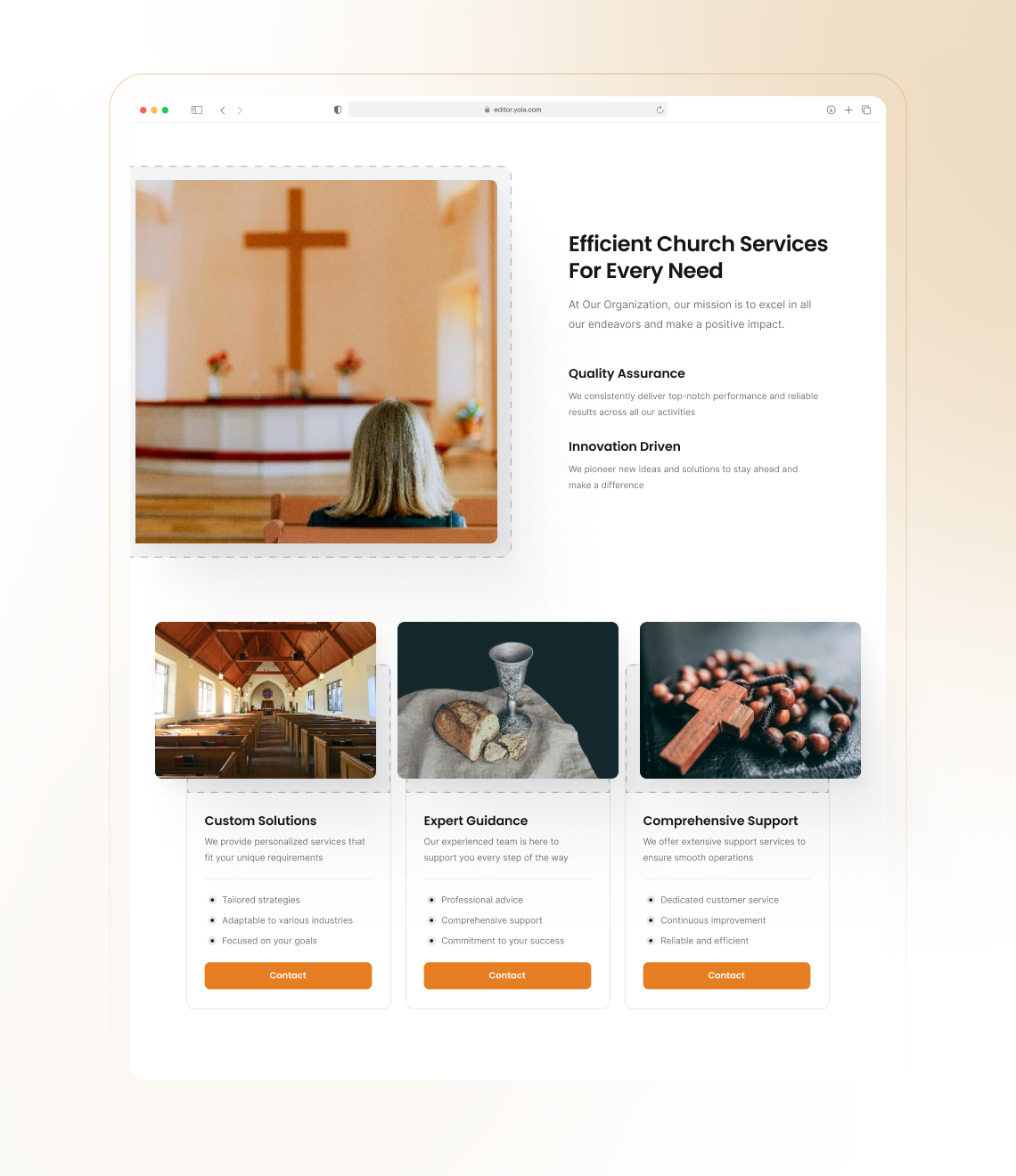 Cómo crear un portafolio de eventos de la iglesia