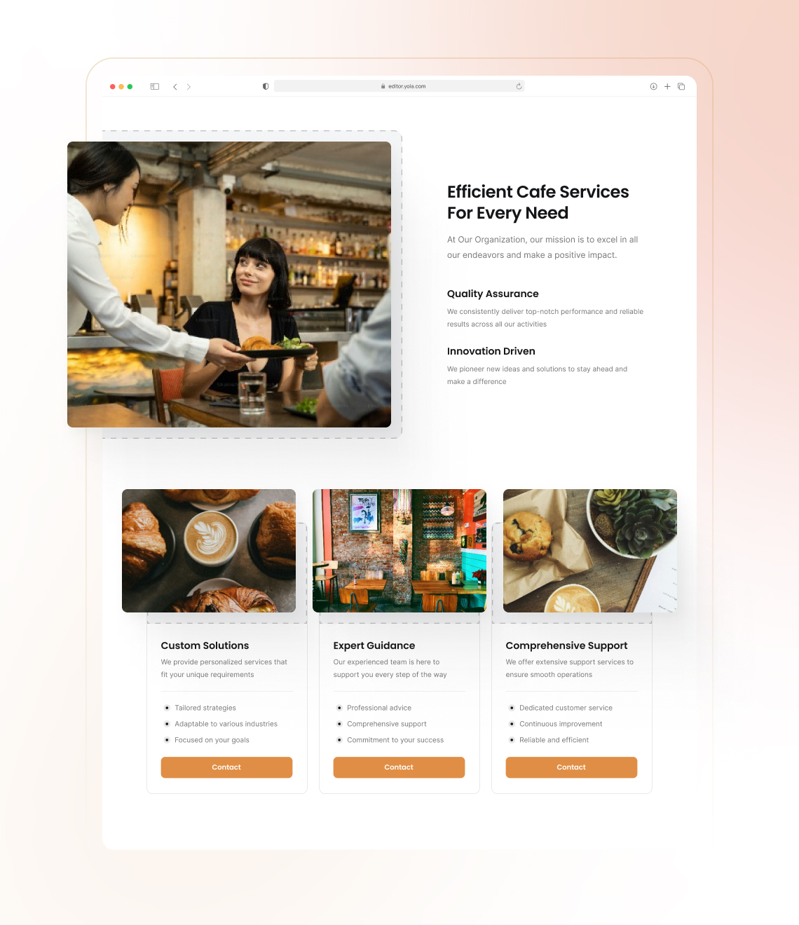 How to create a cafe portfolio