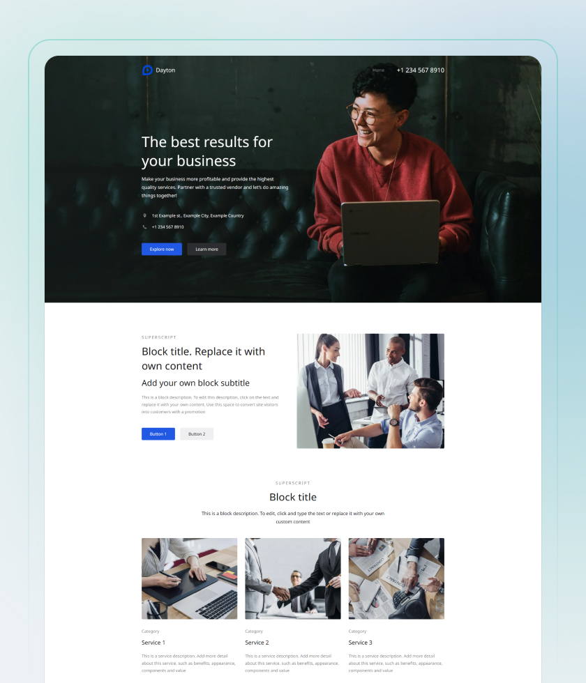 Teacher Website Template 4