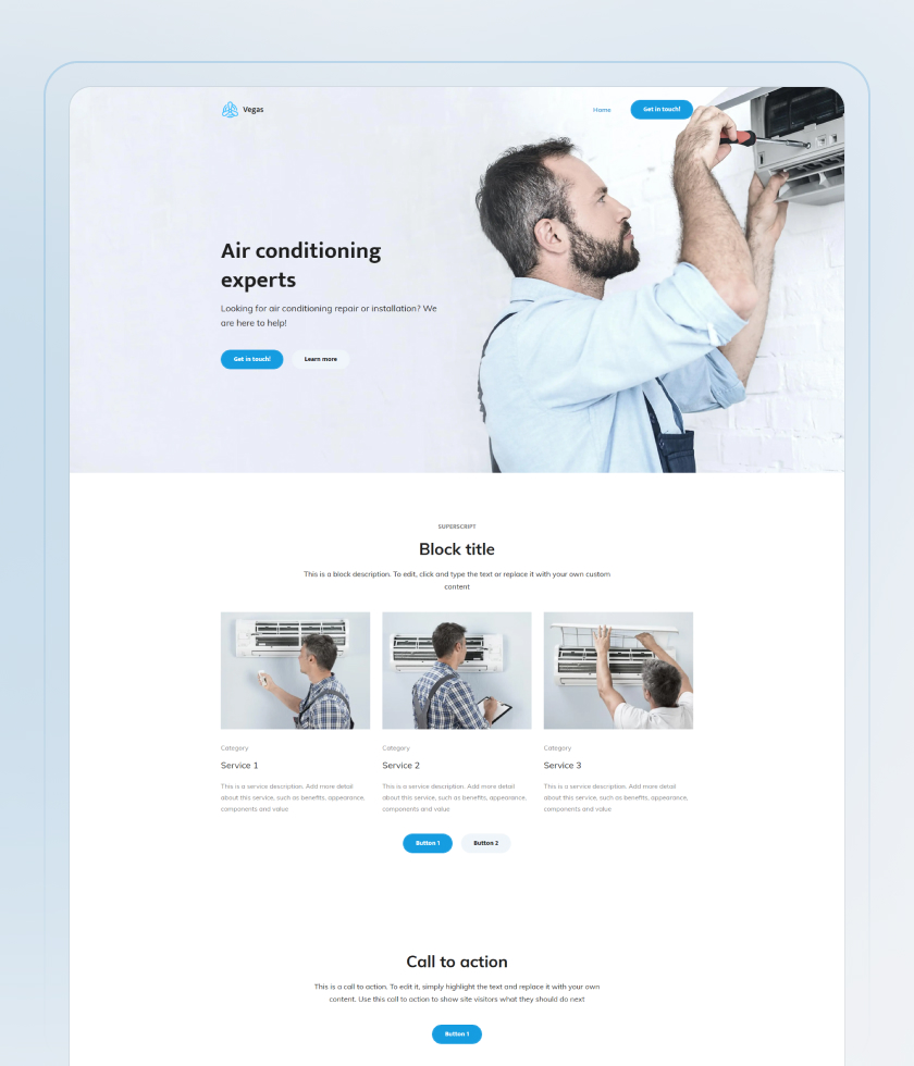 Cleaning Company Website Template 1