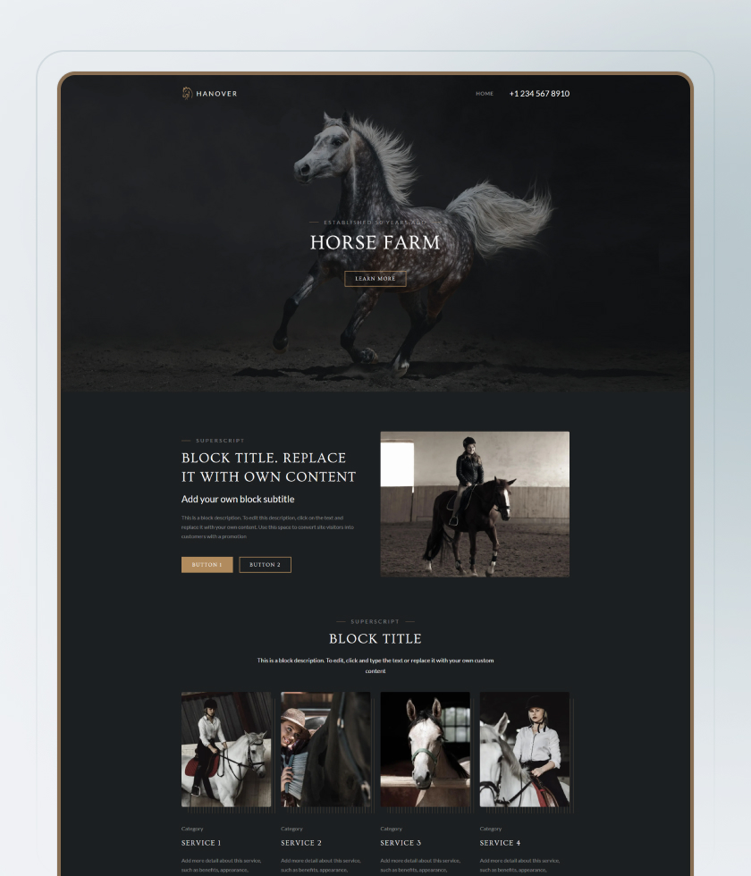 Pet Grooming Website Template 7