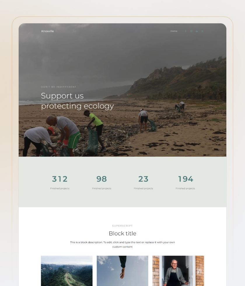 Donation Website Template 1