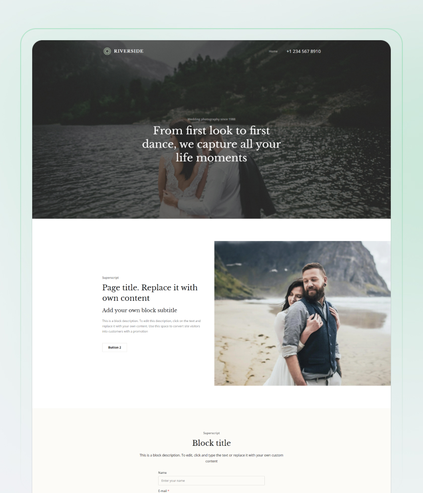 Event Website Template 1