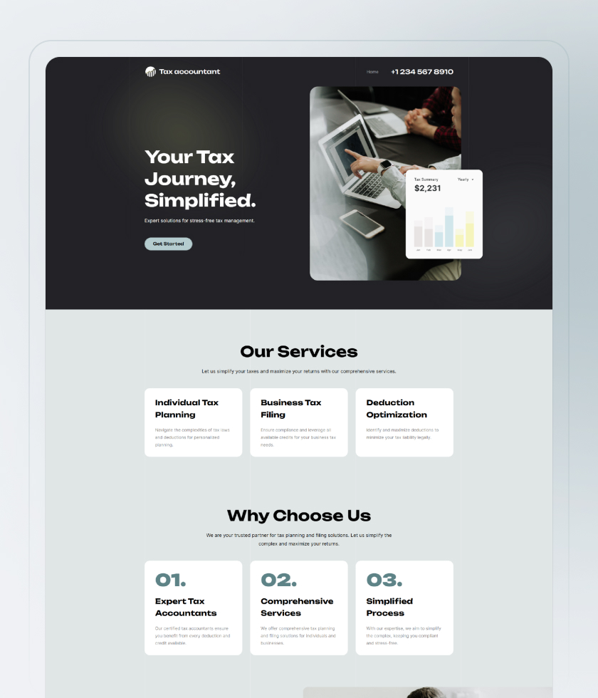 Service Website Template 3