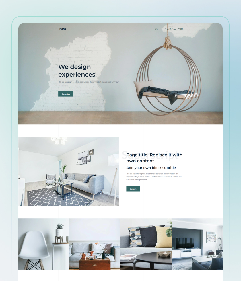 Artist Website Template 7