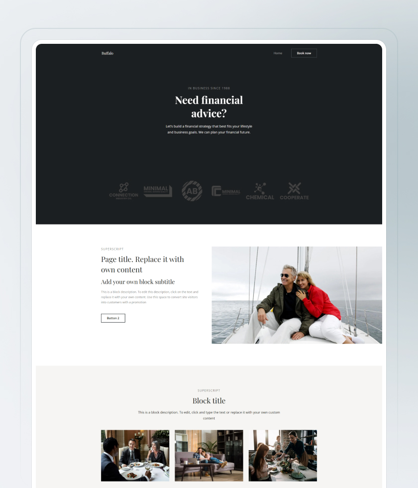 Accounting Website Template 7