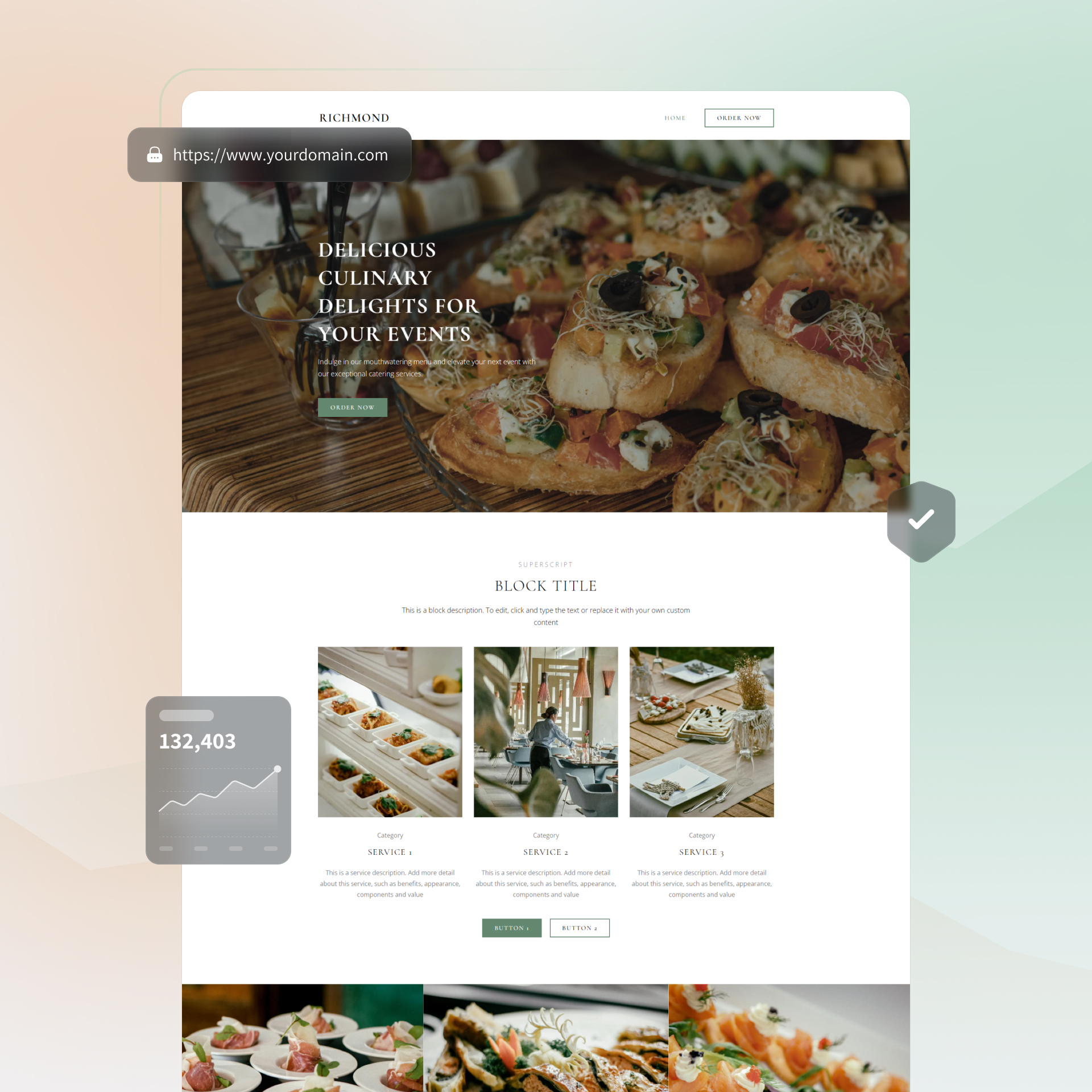 criador de sites para catering