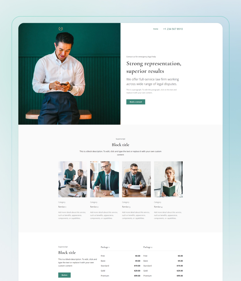 Accounting Website Template 3