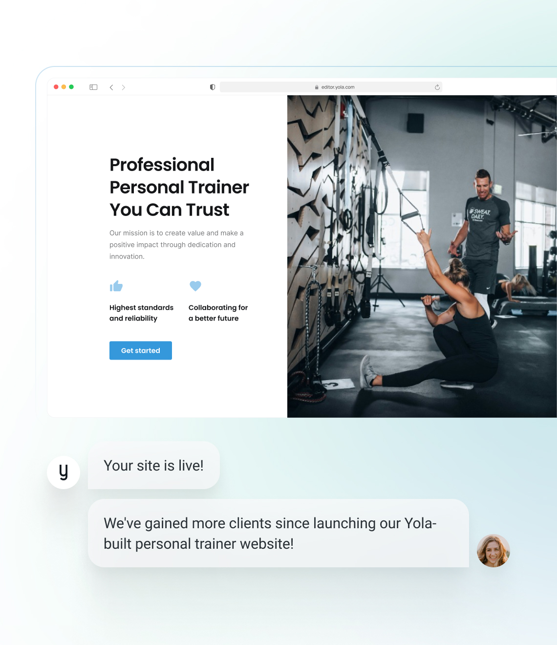 How to make a personal trainer website