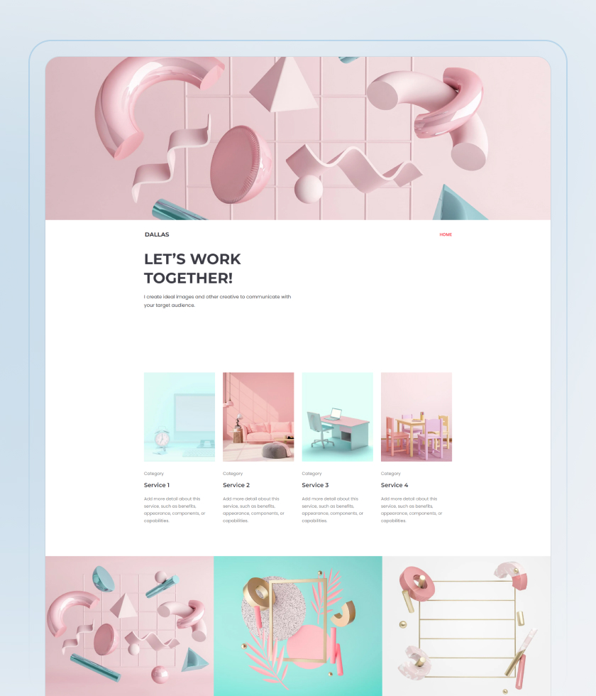 Painter Website Template 3