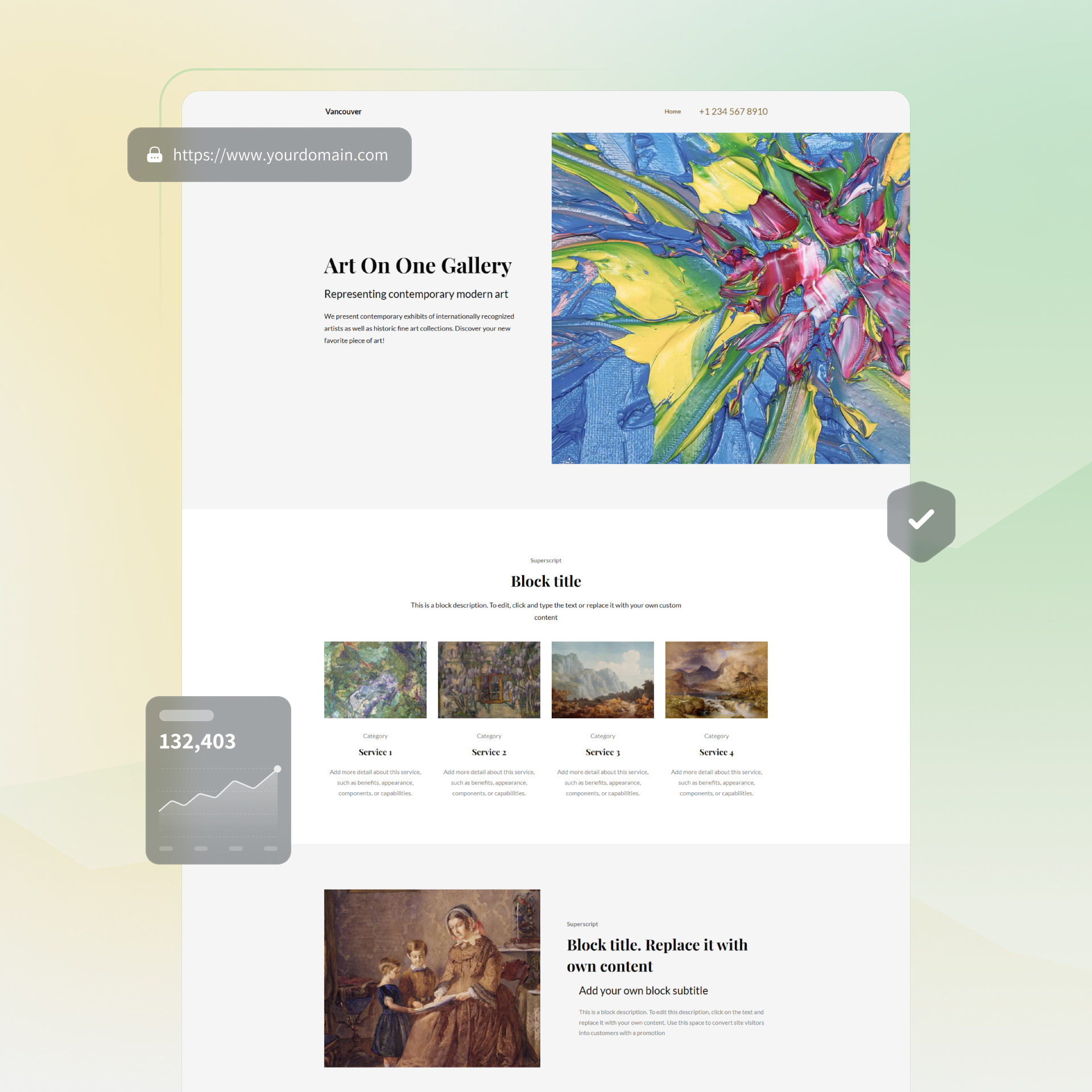 website builder for artists