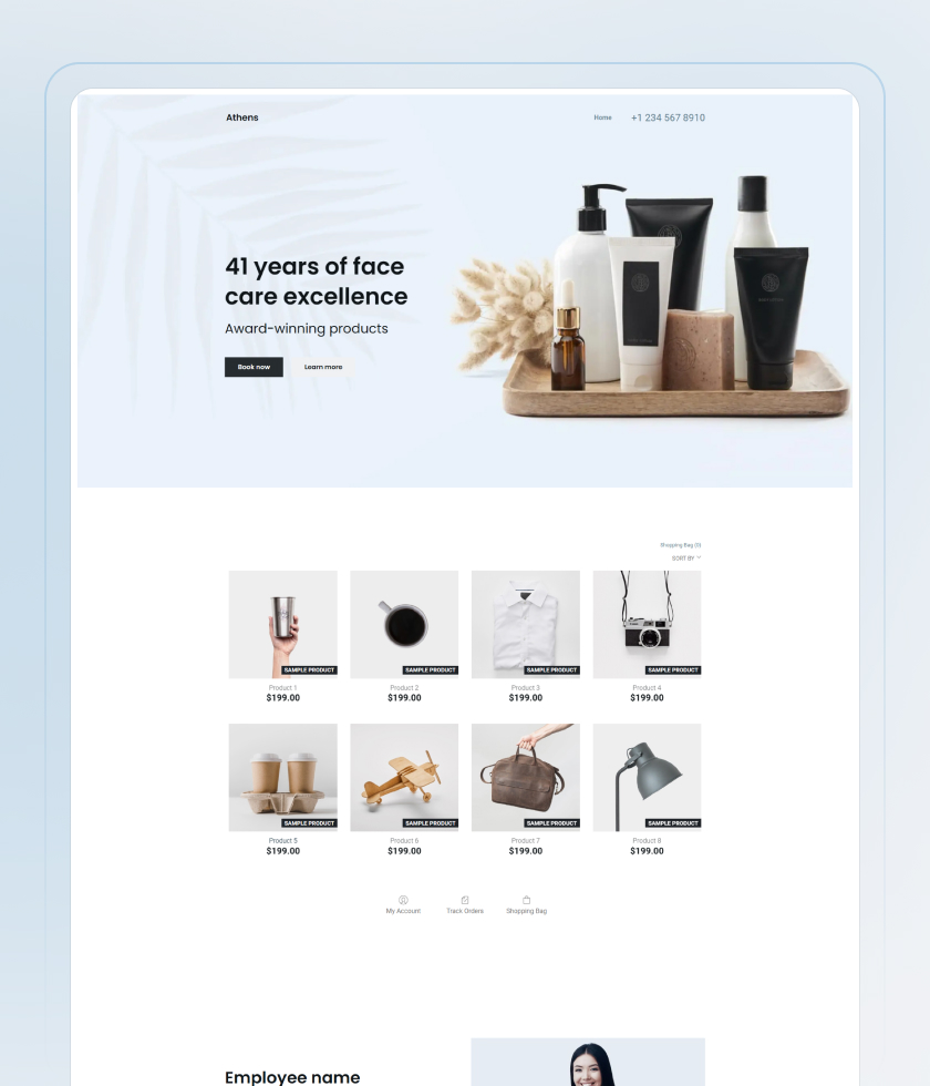 Beauty Salon Website Template 6