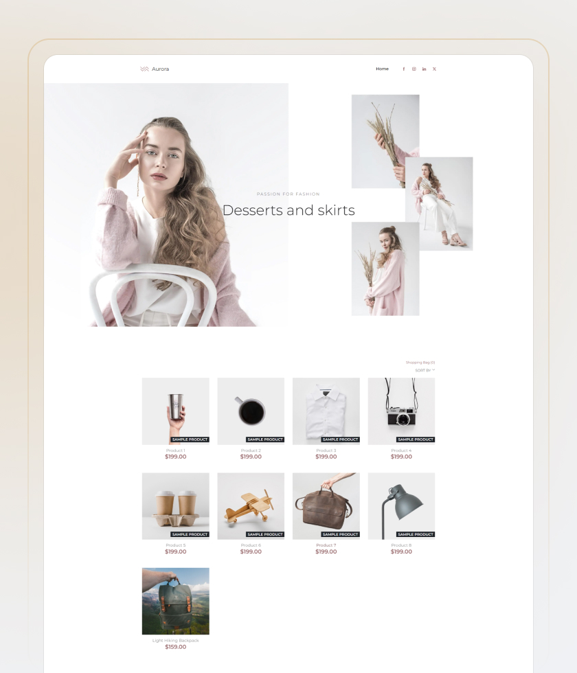 Clothing Website Template 1