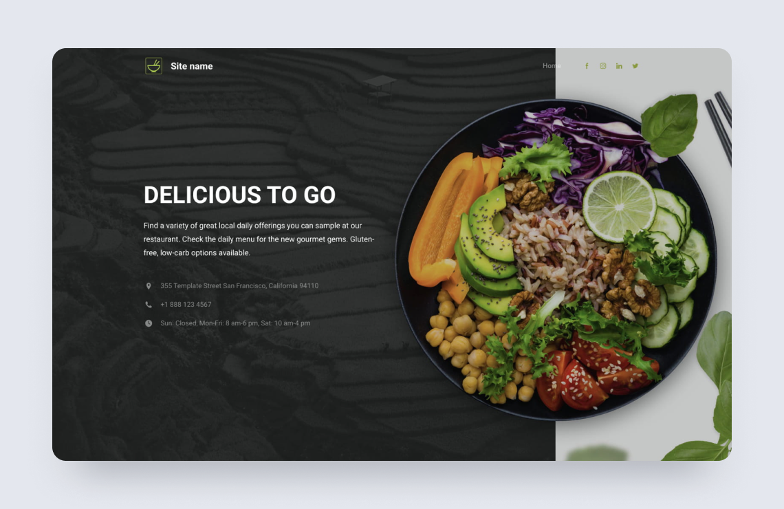 Free Food Delivery Website Templates Top 2021 Themes By Yola