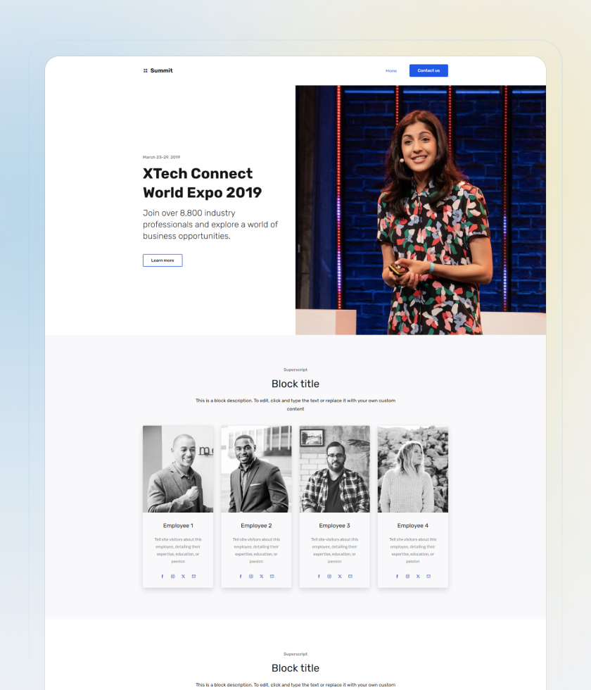 Conference Website Template 1