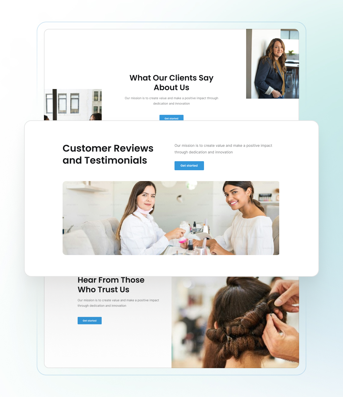 Best website builder for salons  