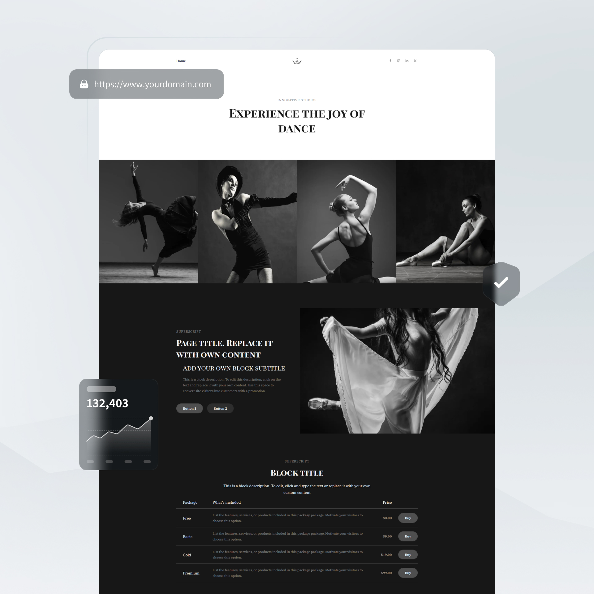 Tanzstudio-Website-Builder