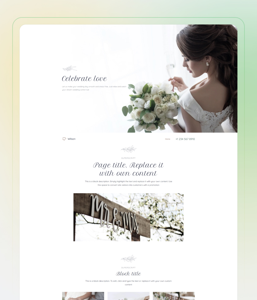 Event Website Template 2