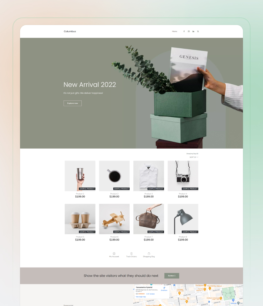 Online Store Website Template 6