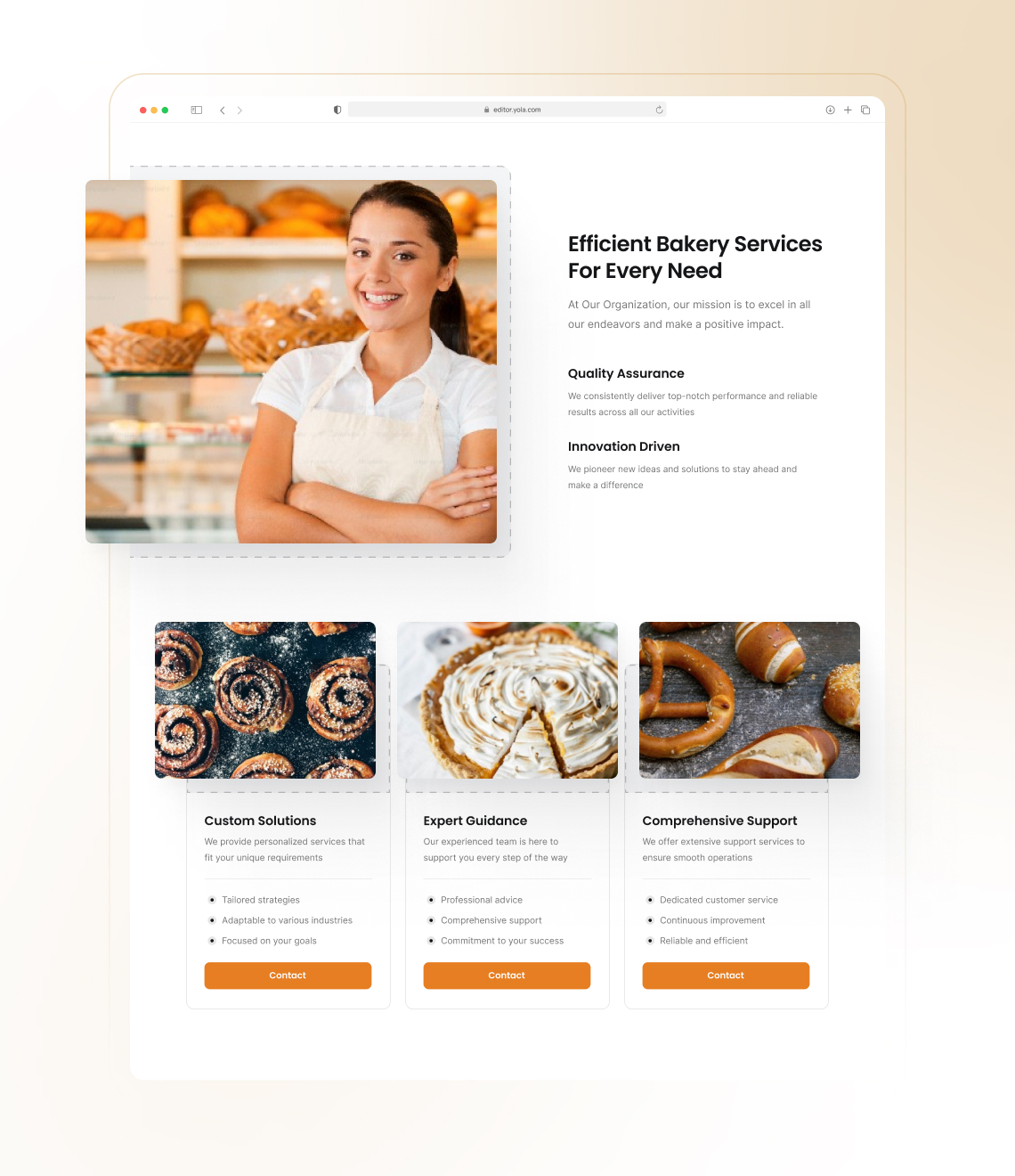 How to create a bakery portfolio