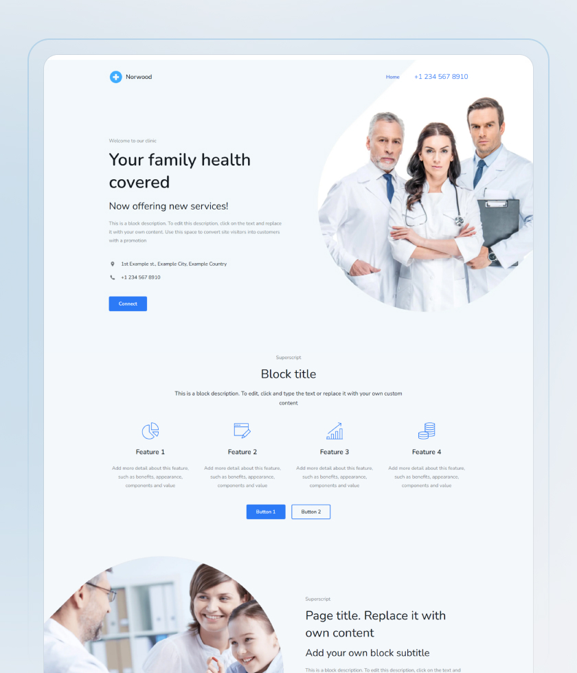 Medical Website Template 3