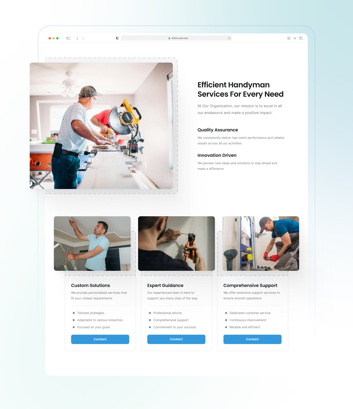 How to create a handyman website