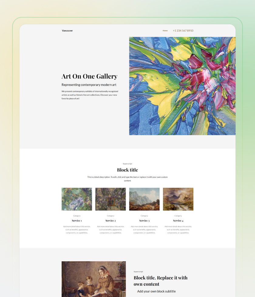 Art Website Template 1