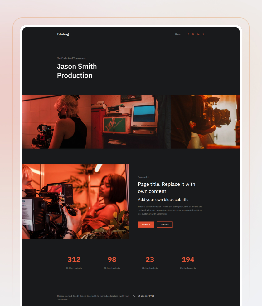 Musician Website Template 6