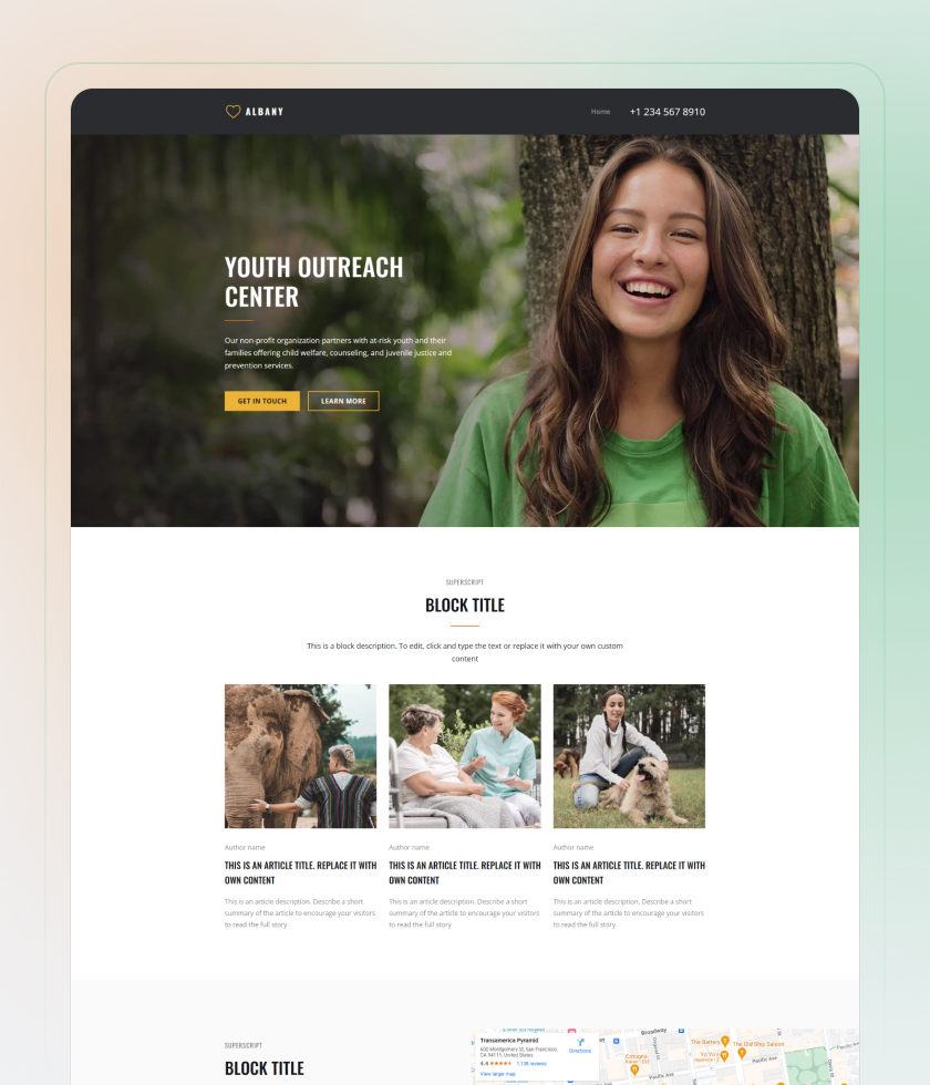 Church Website Template 3