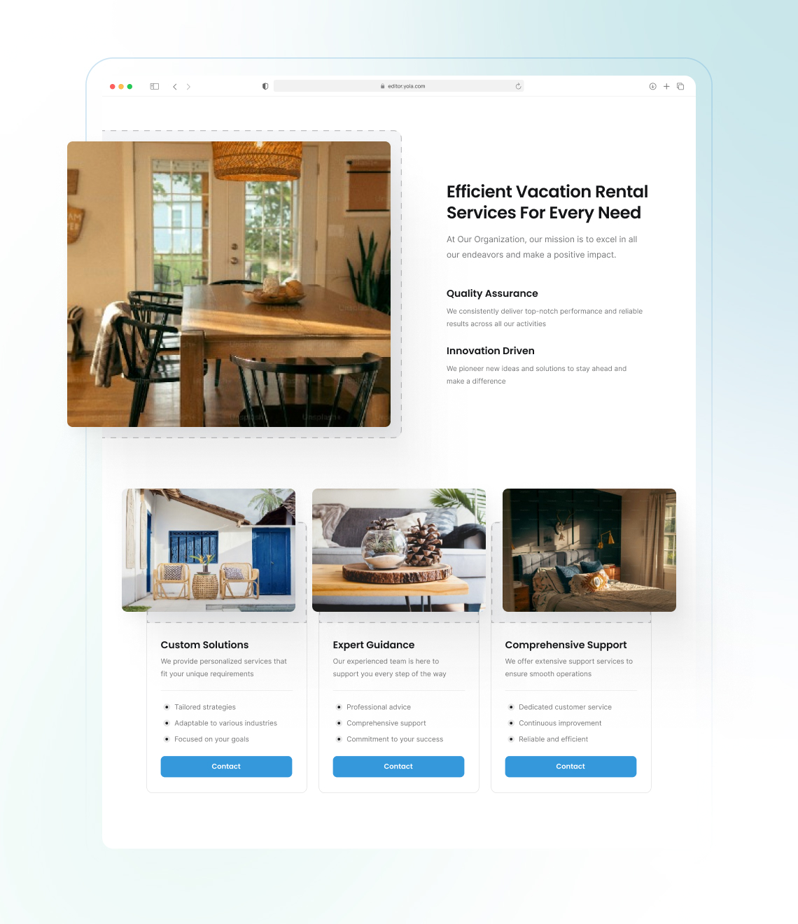 How to create a vacation rental website