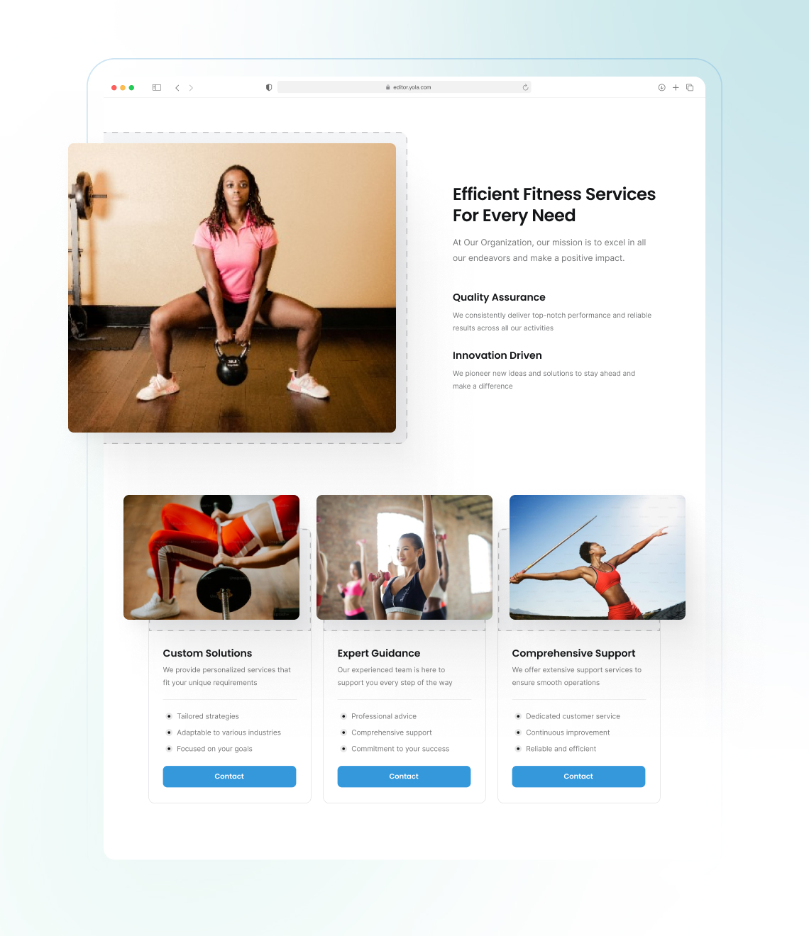 How to create a fitness portfolio